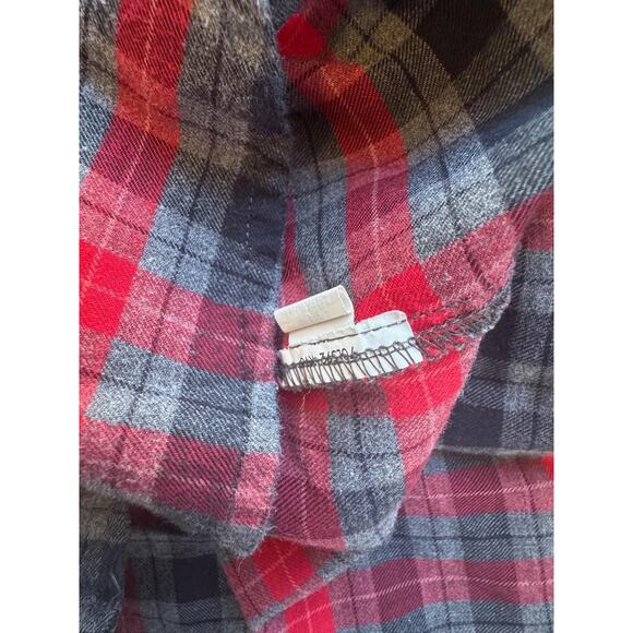 Pendleton Shirt Womens Petite Medium Red Plaid Flannel Button Camping Outdoor - Picture 12 of 13